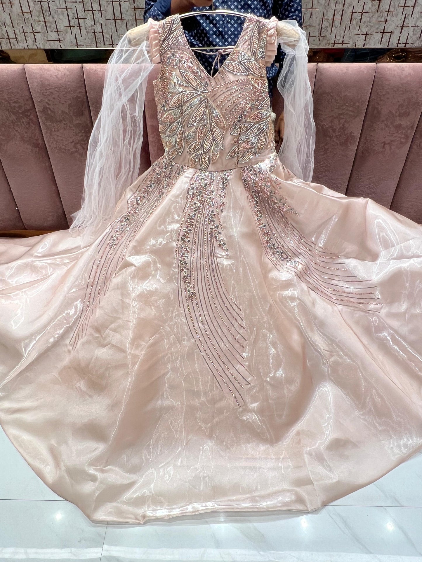 Astonishing Peach baby pink Gown