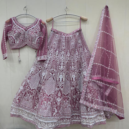 Fantastic pink crop top Lehenga