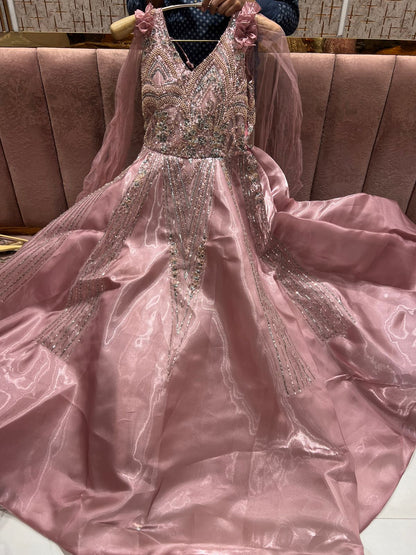 Stunning lavender onion pink Gown