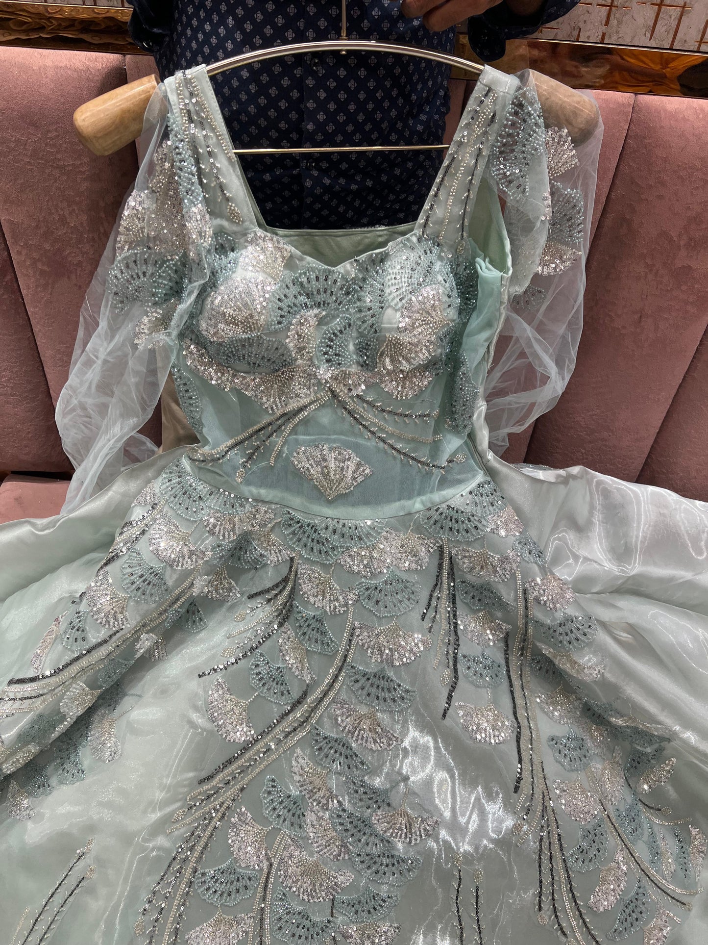 Stunning lavender onion pink Gown