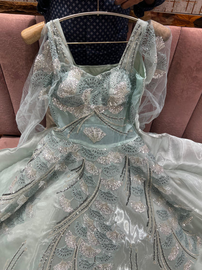 Stunning lavender onion pink Gown