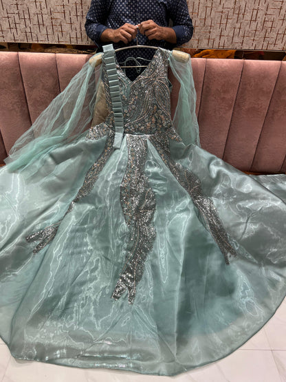 Something different Sky blue gown