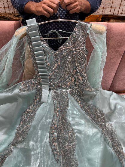 Something different Sky blue gown