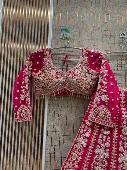 Good looking Sky blue crop Lehenga