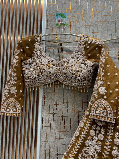 Good looking Sky blue crop Lehenga