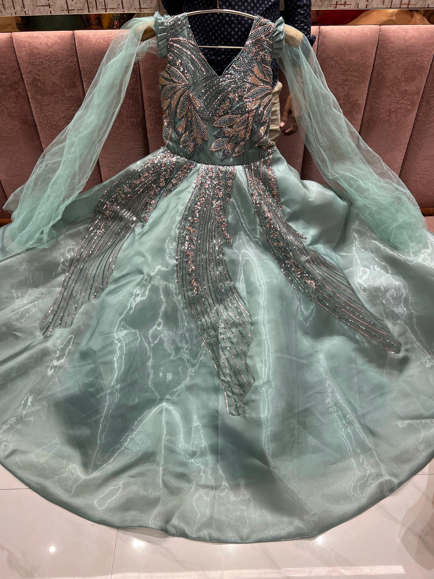 Astonishing Peach baby pink Gown