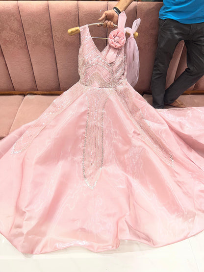 Fantastic pink Sequence gown
