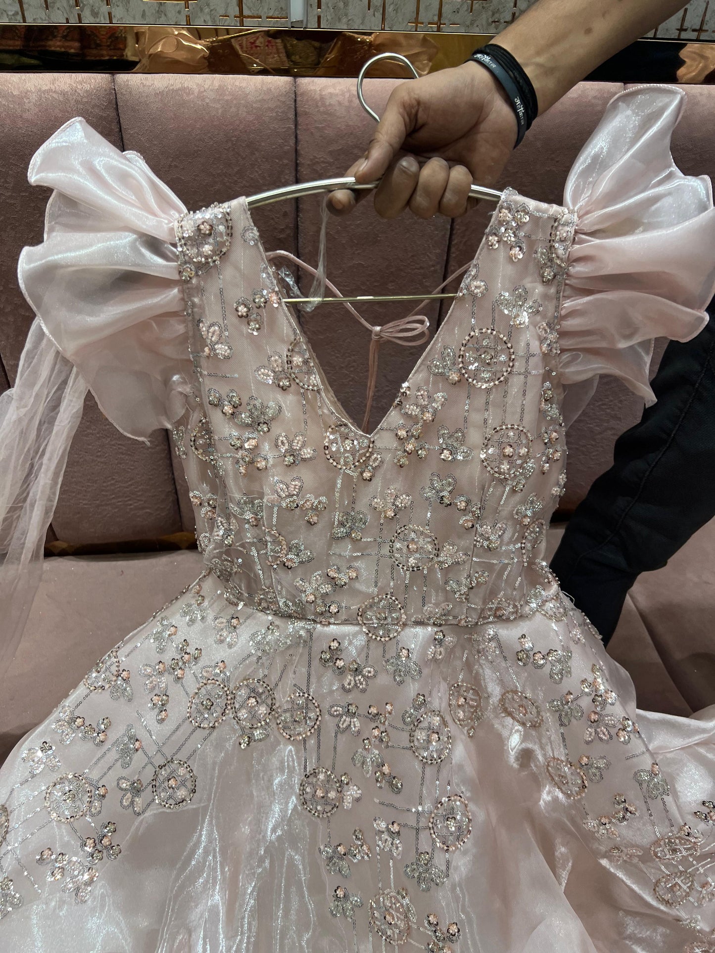 Good looking pink gown