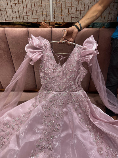 Good looking pink gown