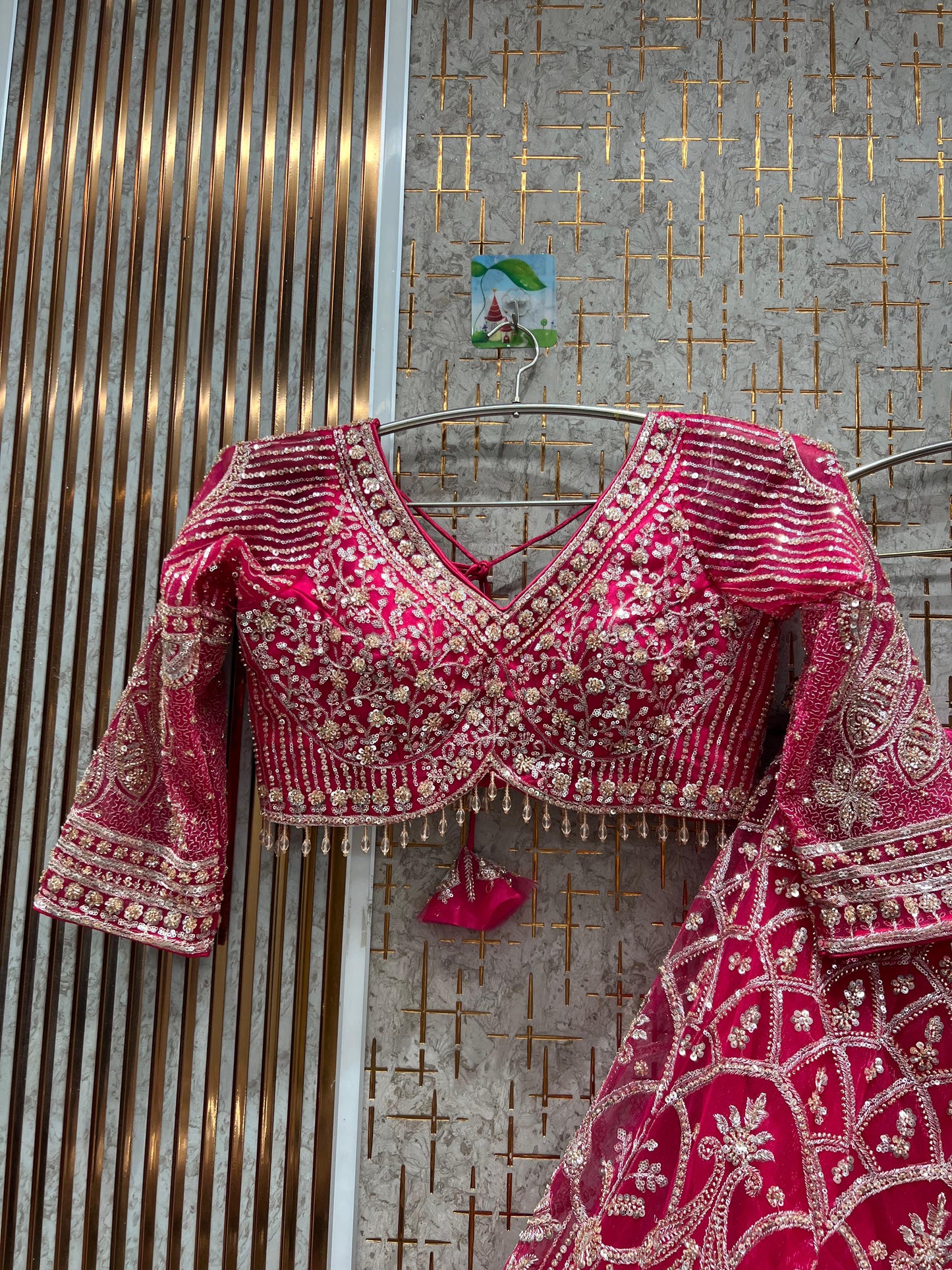 Fantastic Yellow Haldi mehendi Crop Top Lehenga