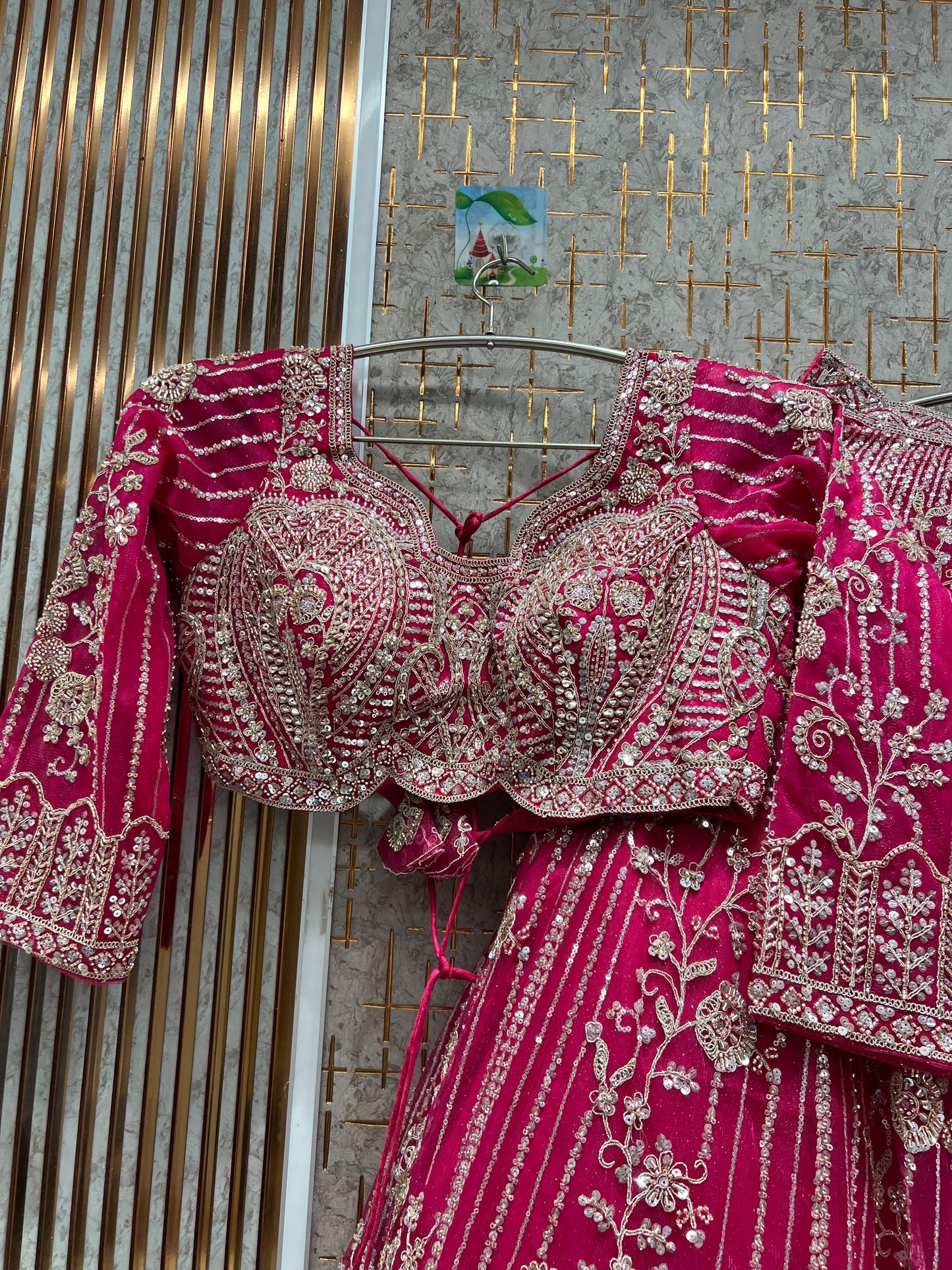 Charming yellow Haldi mehendi Crop Top Lehenga