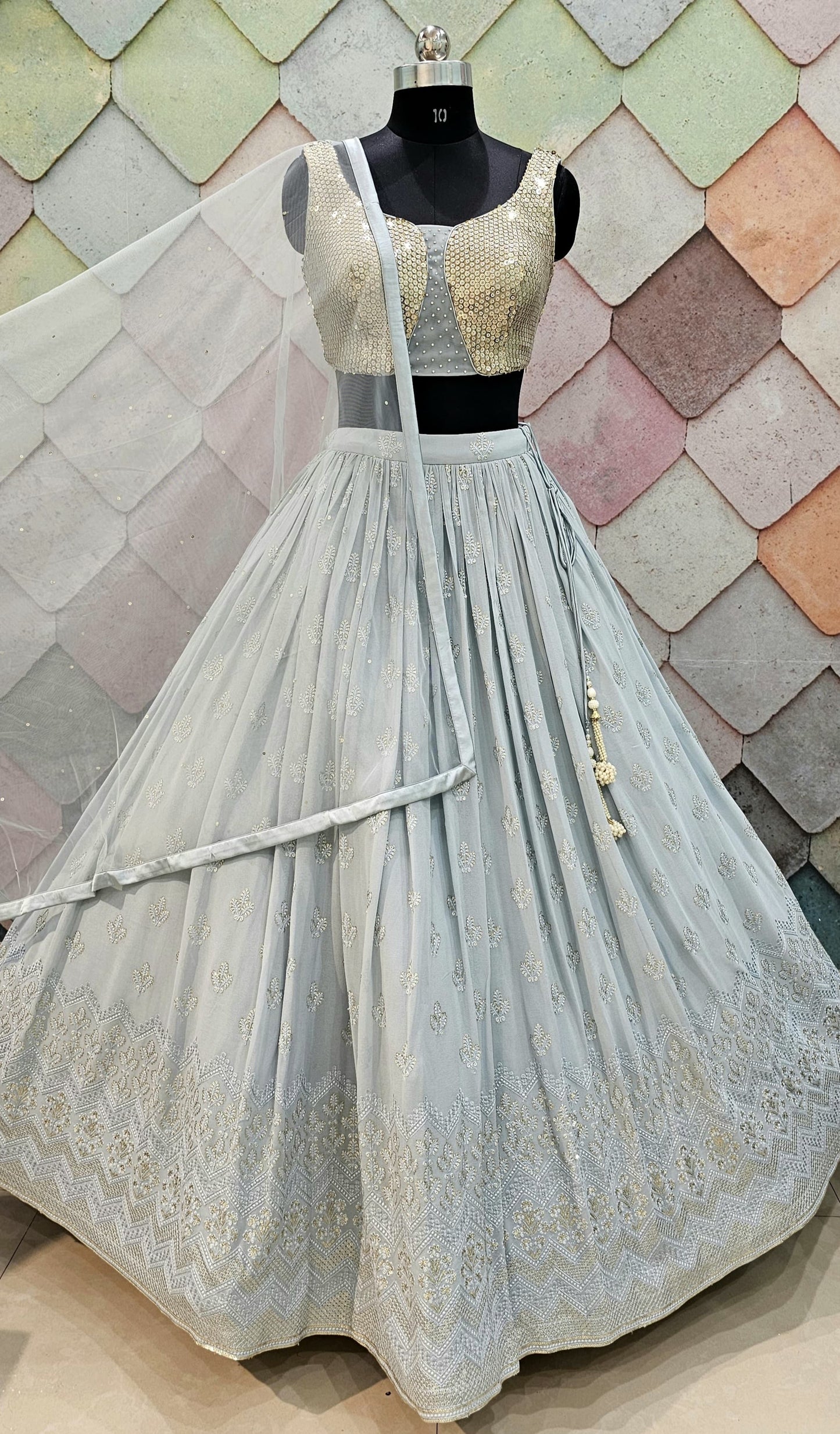 Good looking Grey Blue Crop top