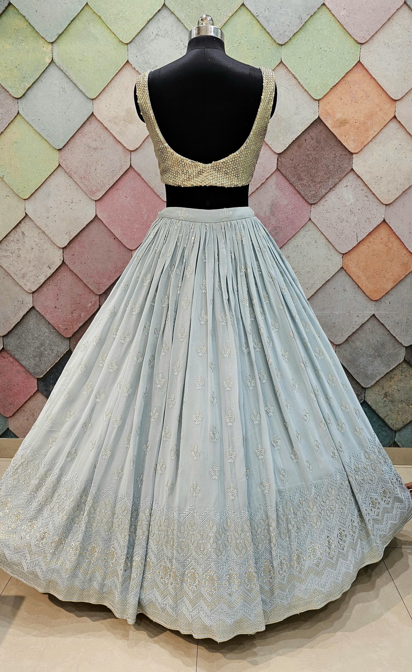 Good looking Grey Blue Crop top