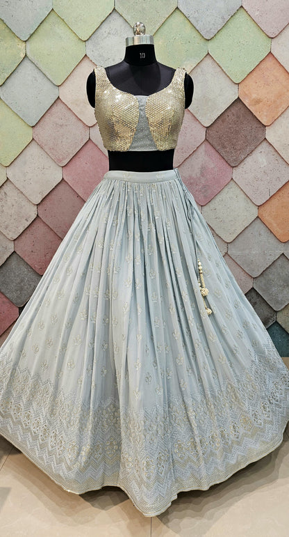 Good looking Grey Blue Crop top