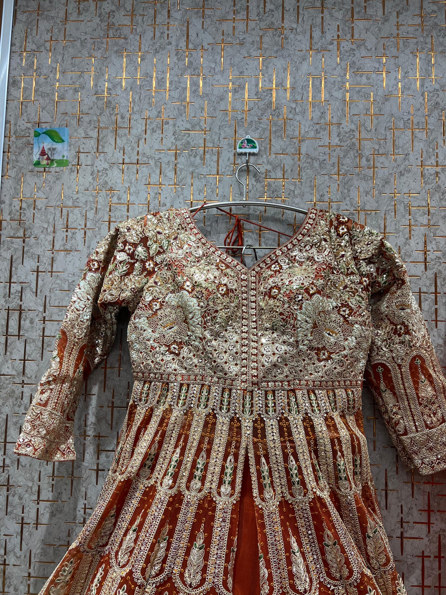 Designer Sky blue Peplum long Dress Farshi Gaharara Bridal Dress Muslim Special