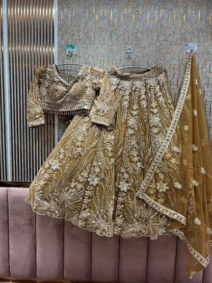 Awesome red Crop Top lehenga