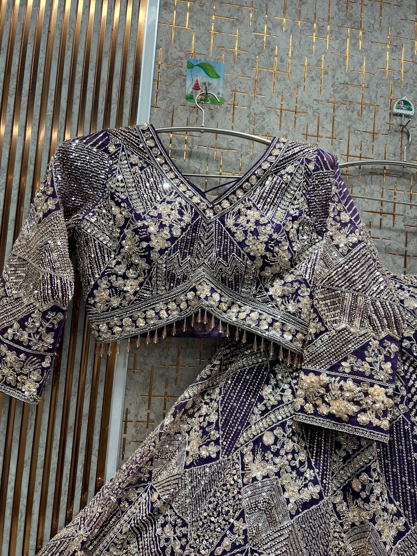 Fantastic Sky blue Crop Top Lehenga