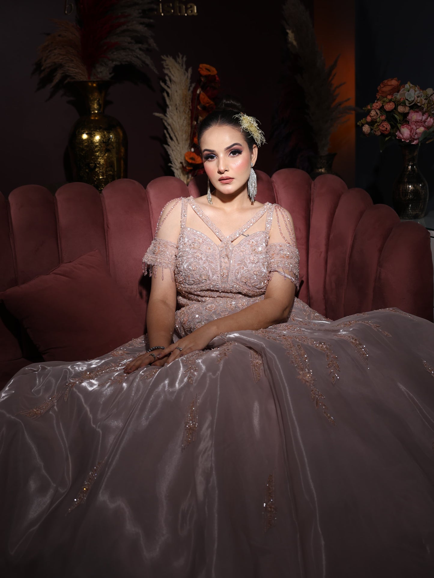 Amazing Baby handwork pink gown happy customer