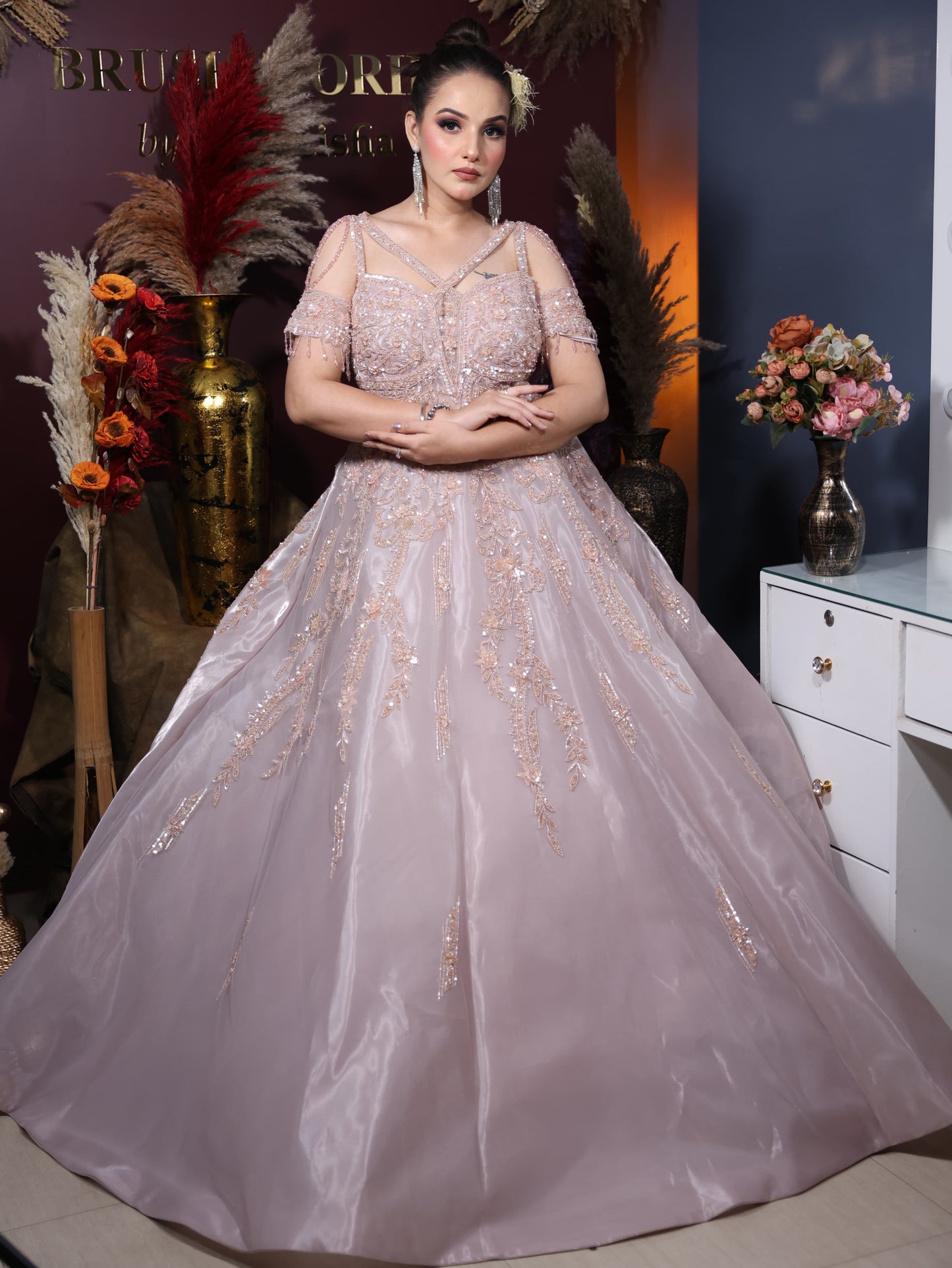 Amazing Baby handwork pink gown happy customer