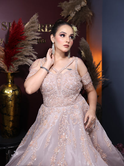 Amazing Baby handwork pink gown happy customer