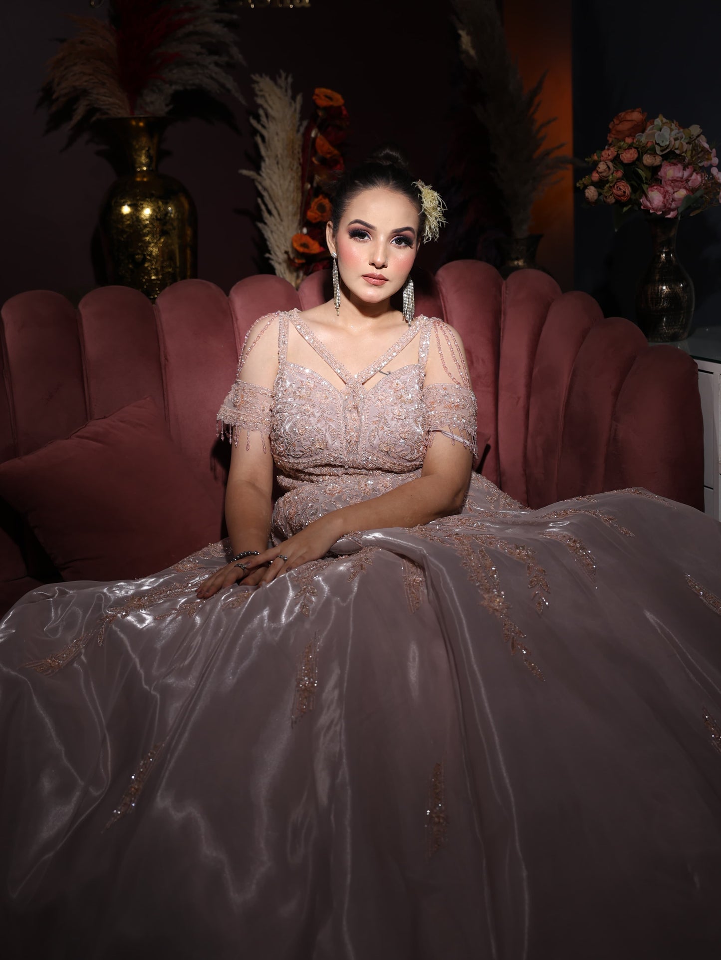 Amazing Baby handwork pink gown happy customer