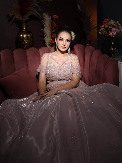 Amazing Baby handwork pink gown happy customer