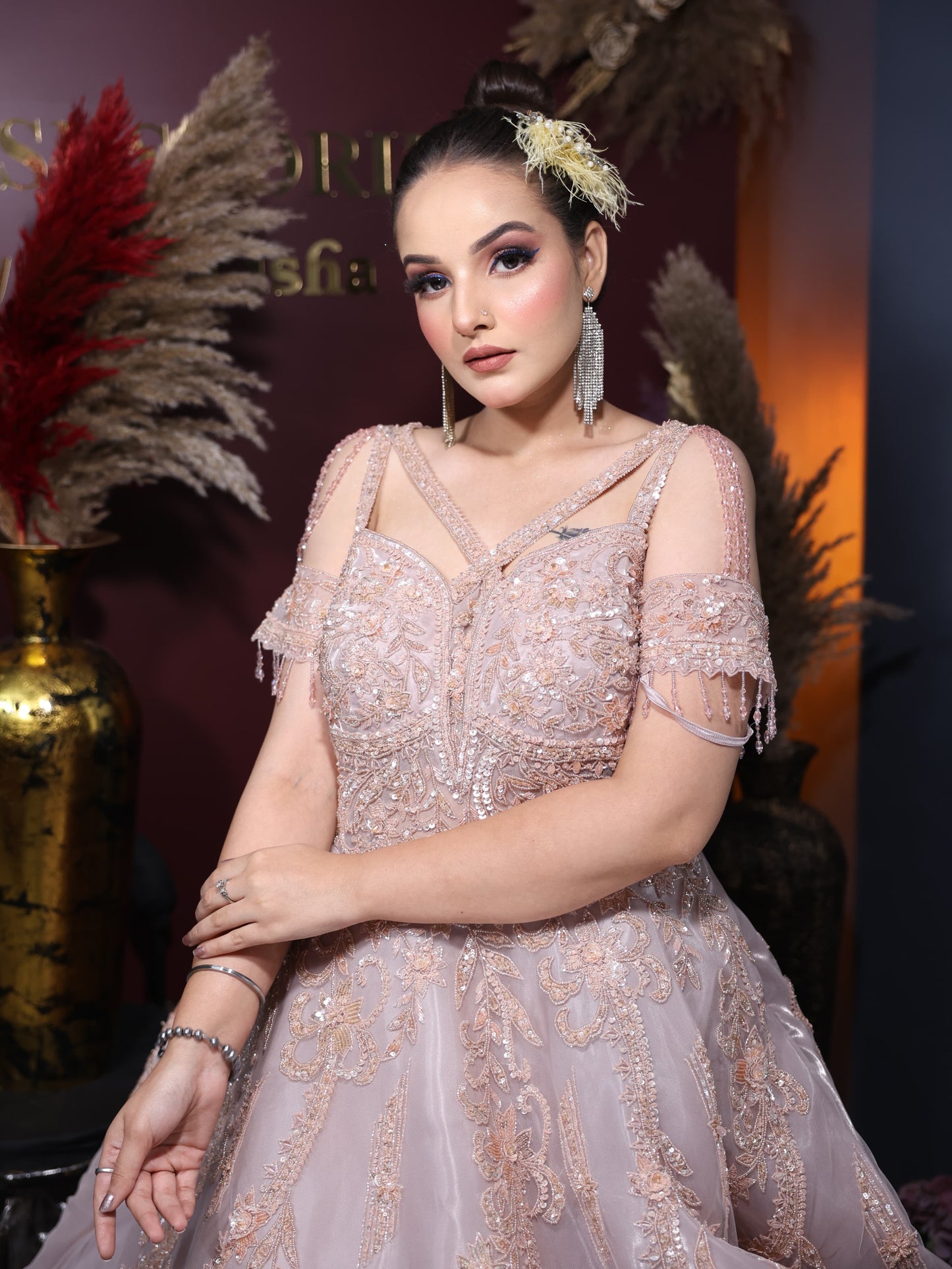 Amazing Baby handwork pink gown happy customer