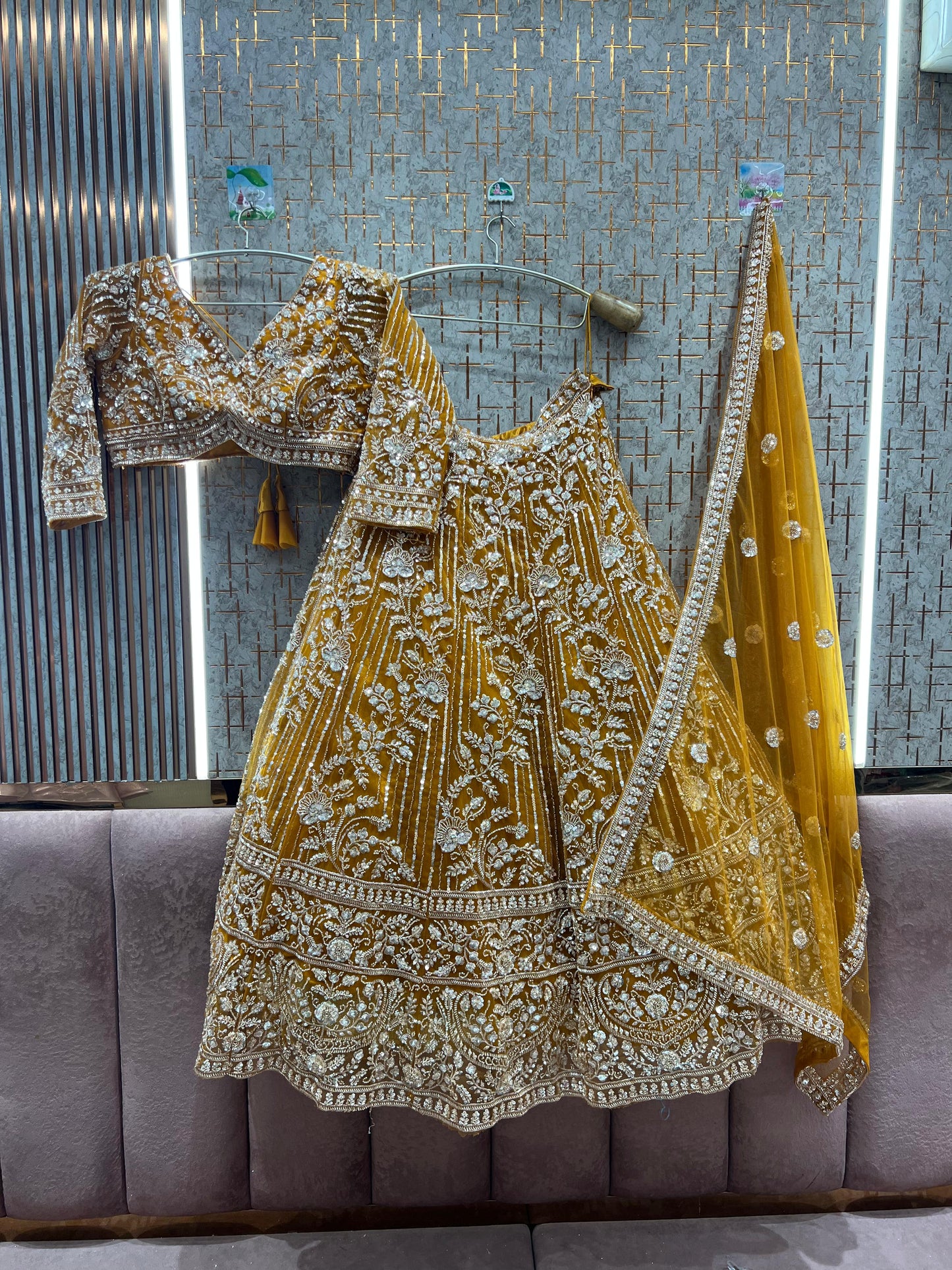 Fantastic purple Crop Top Lehenga