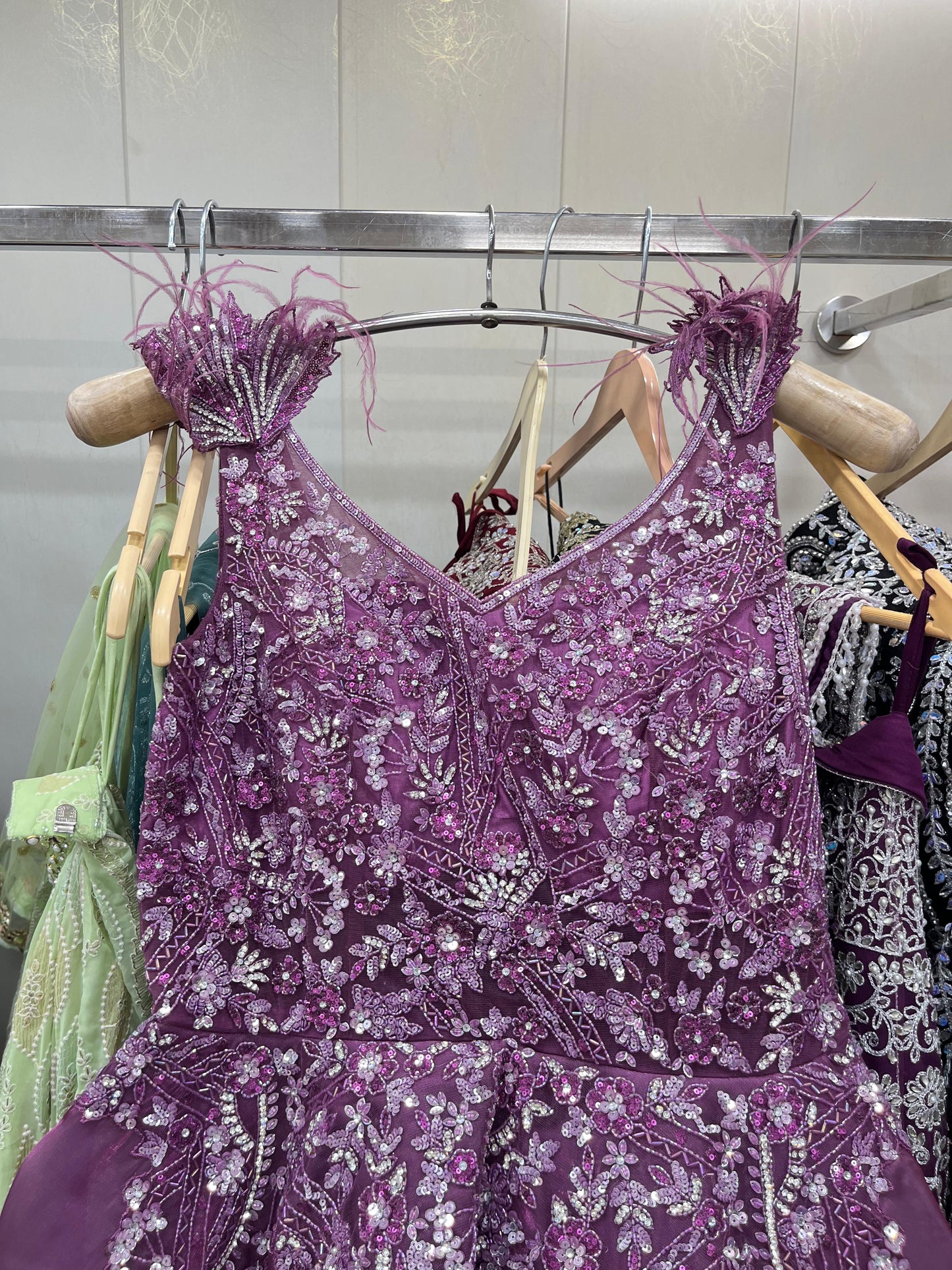 Majestic purple gown