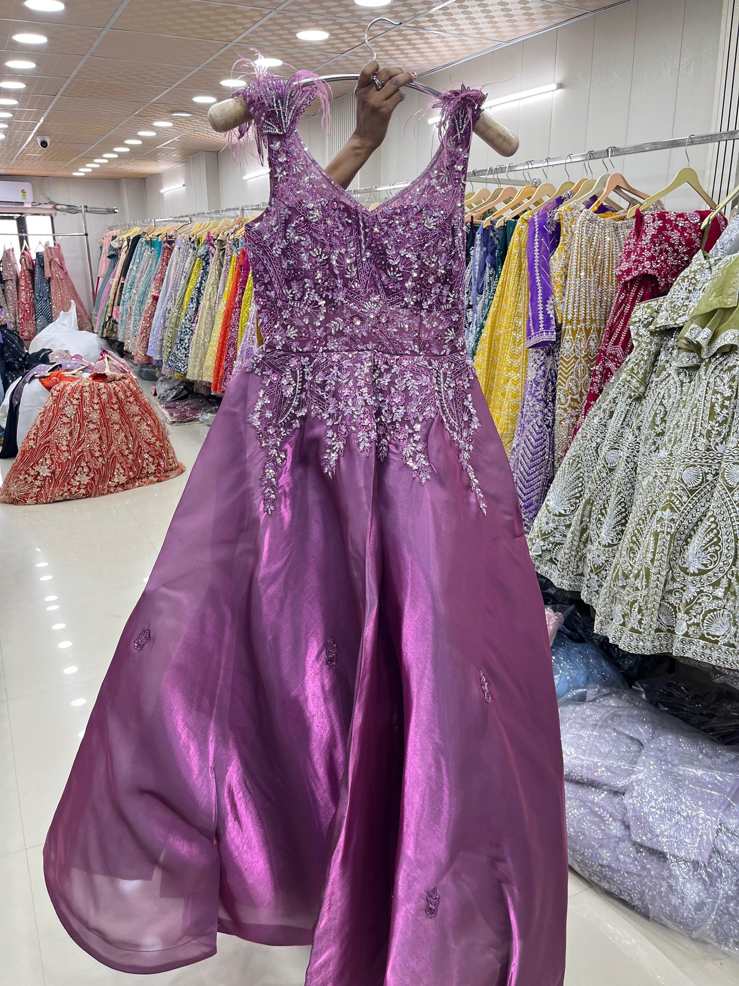 Majestic purple gown