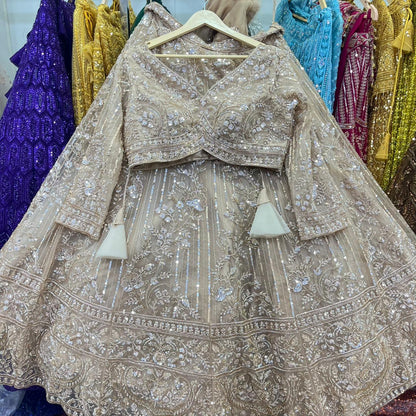 Gorgeous Purple Crop Top Lehenga