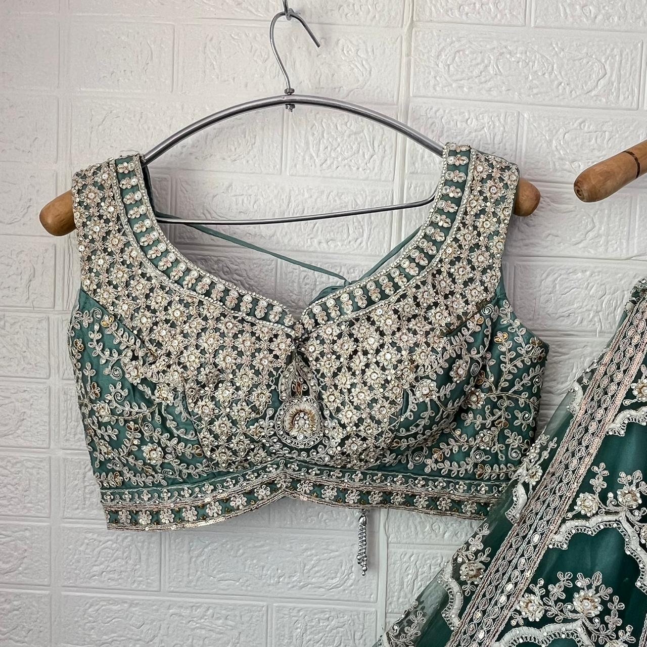 Beautiful baby pink Crop Top Lehenga