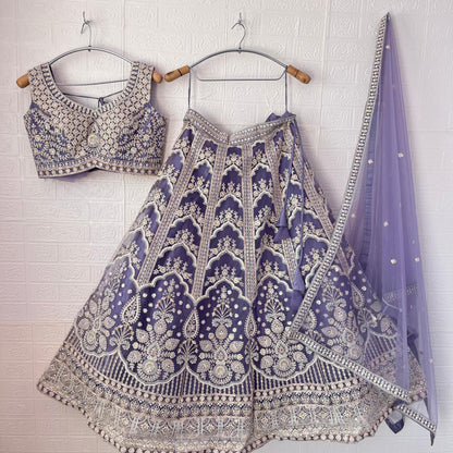 Beautiful baby pink Crop Top Lehenga