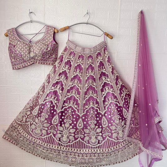 Lovely pink Crop Top Lehenga