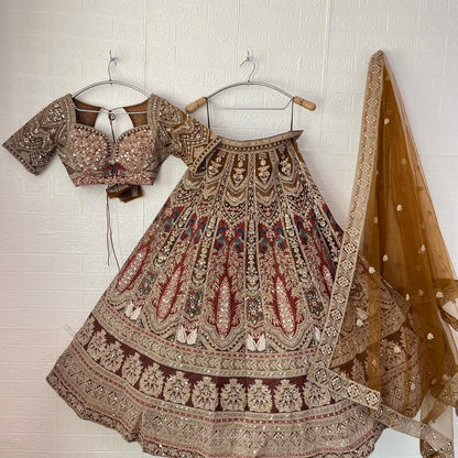 Pleasing yellow mehendi green Peacock Crop Top Lehenga