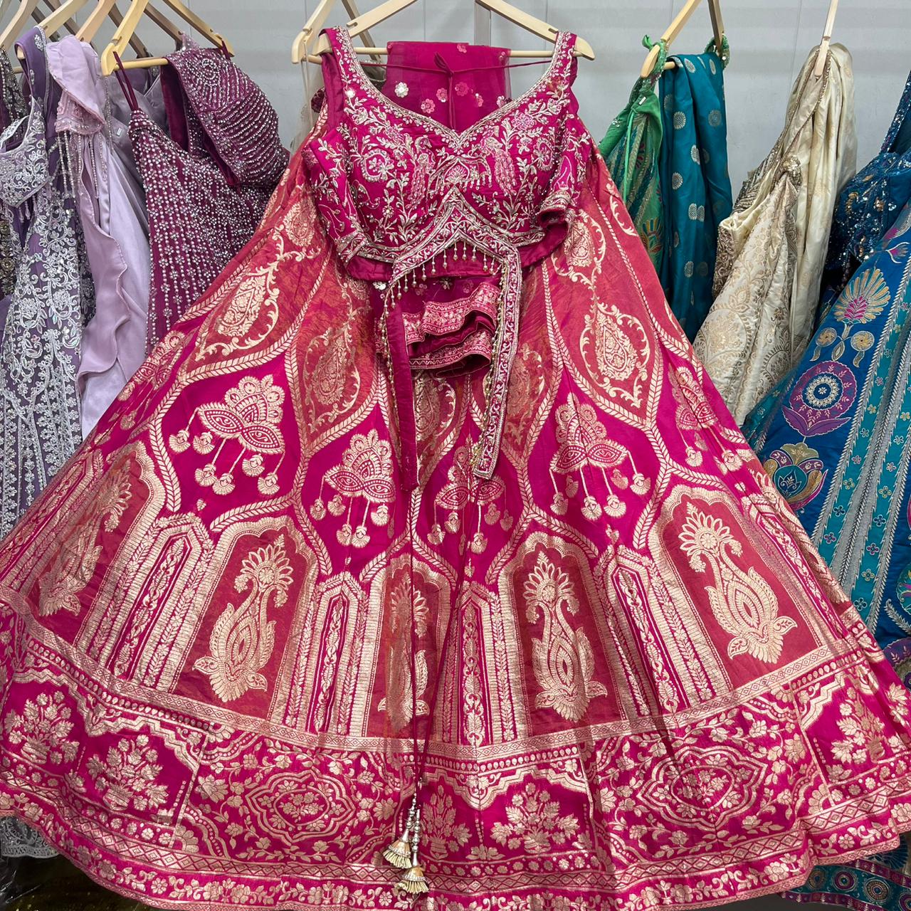 Fabulous yellow Haldi mehendi Crop top Lehenga