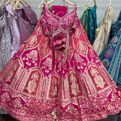 Fabulous yellow Haldi mehendi Crop top Lehenga