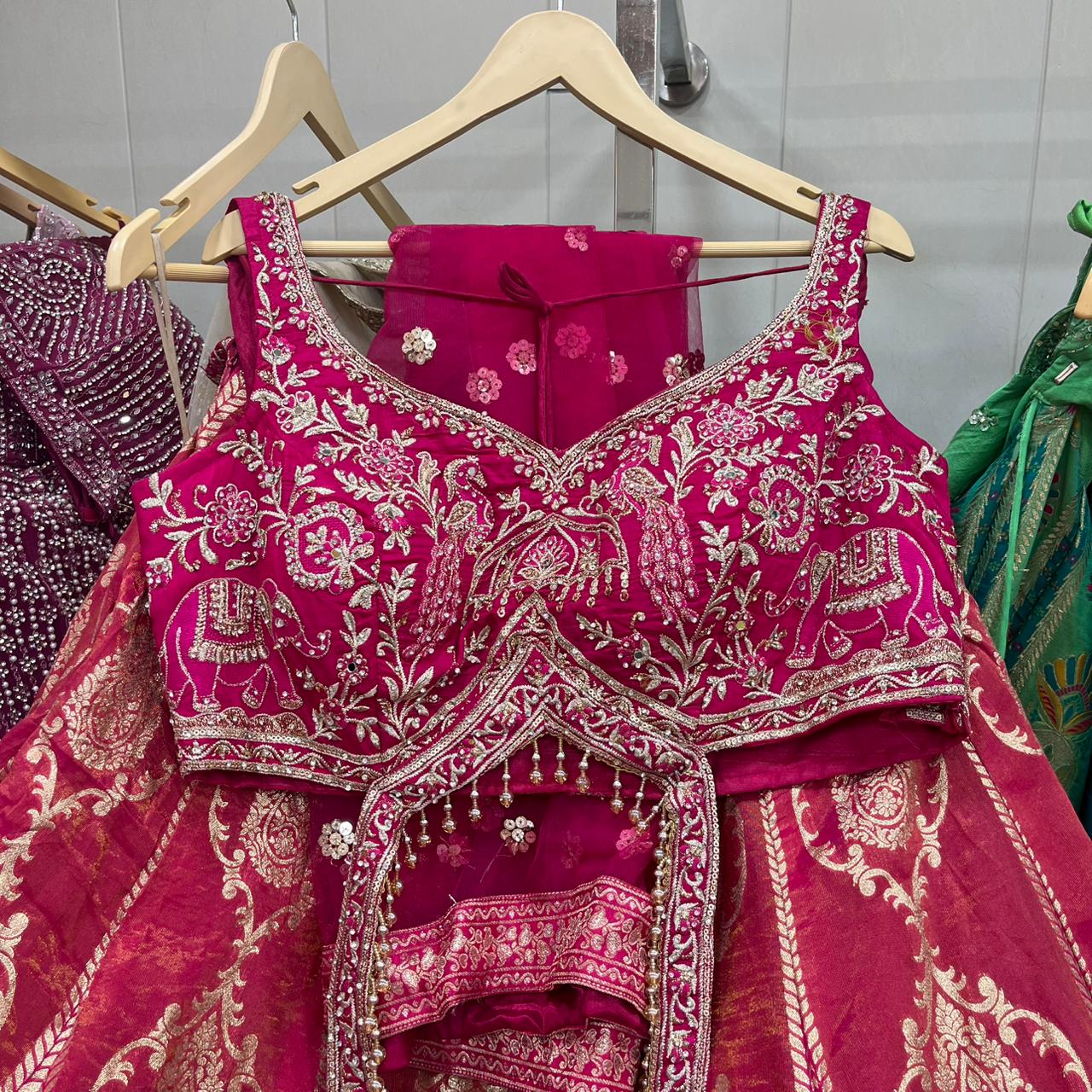 Fabulous yellow Haldi mehendi Crop top Lehenga