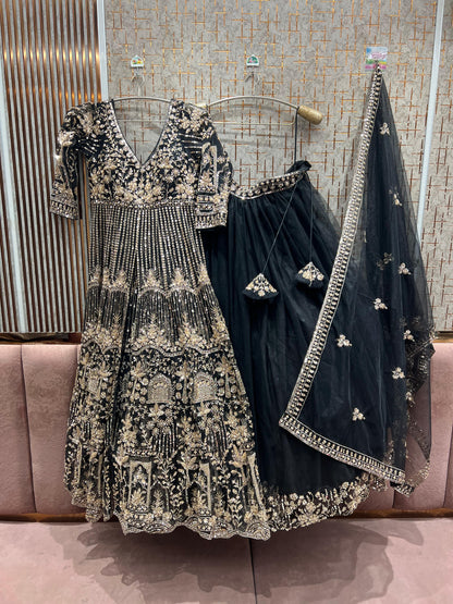 Khoobsurat Hot pink Peplum long Dress Farshi Gaharara Dress Special