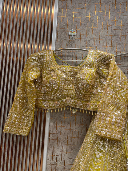 Beautiful Purple Crop top Lehenga