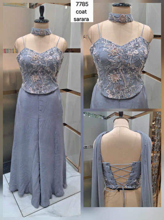 Charming Lavender Shrug suit dress material