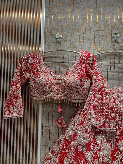 Fantastic pink crop top Lehenga