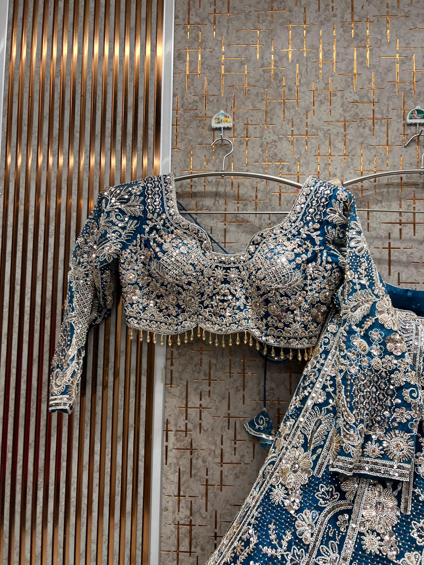 Fantastic pink crop top Lehenga