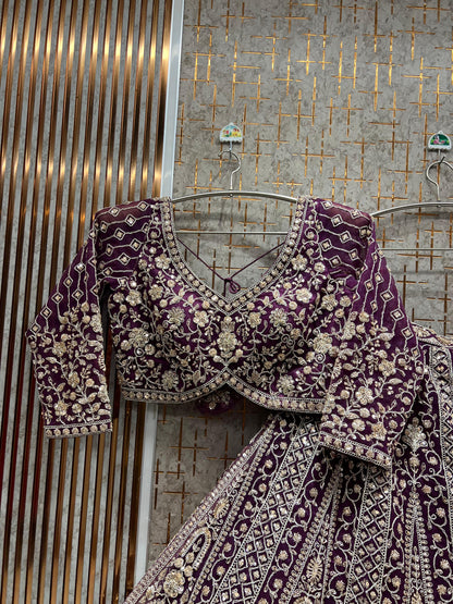 Beautiful Red crop top Lehenga