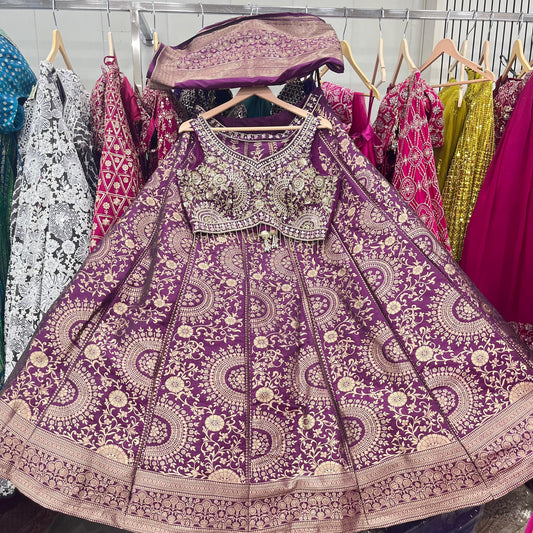 Something different Hot pink Ready to wear Crop Top Lehenga