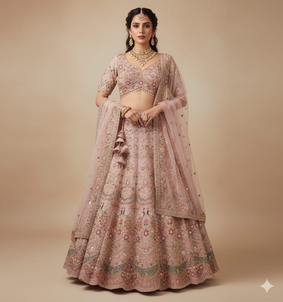 Attractive White peacock Ready to wear Crop Top Lehenga happy customer