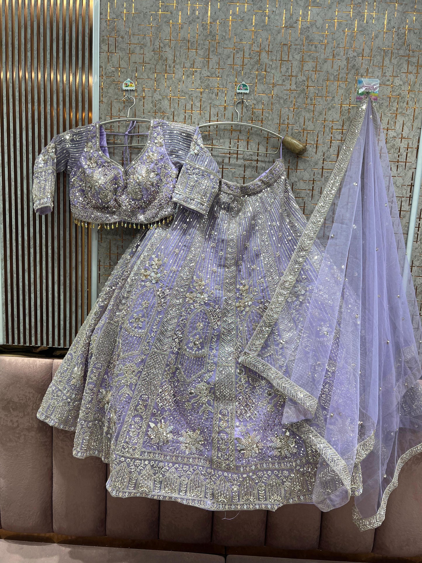 Fabulous Baby pink Ready to wear crop top Lehengan - Shopping World