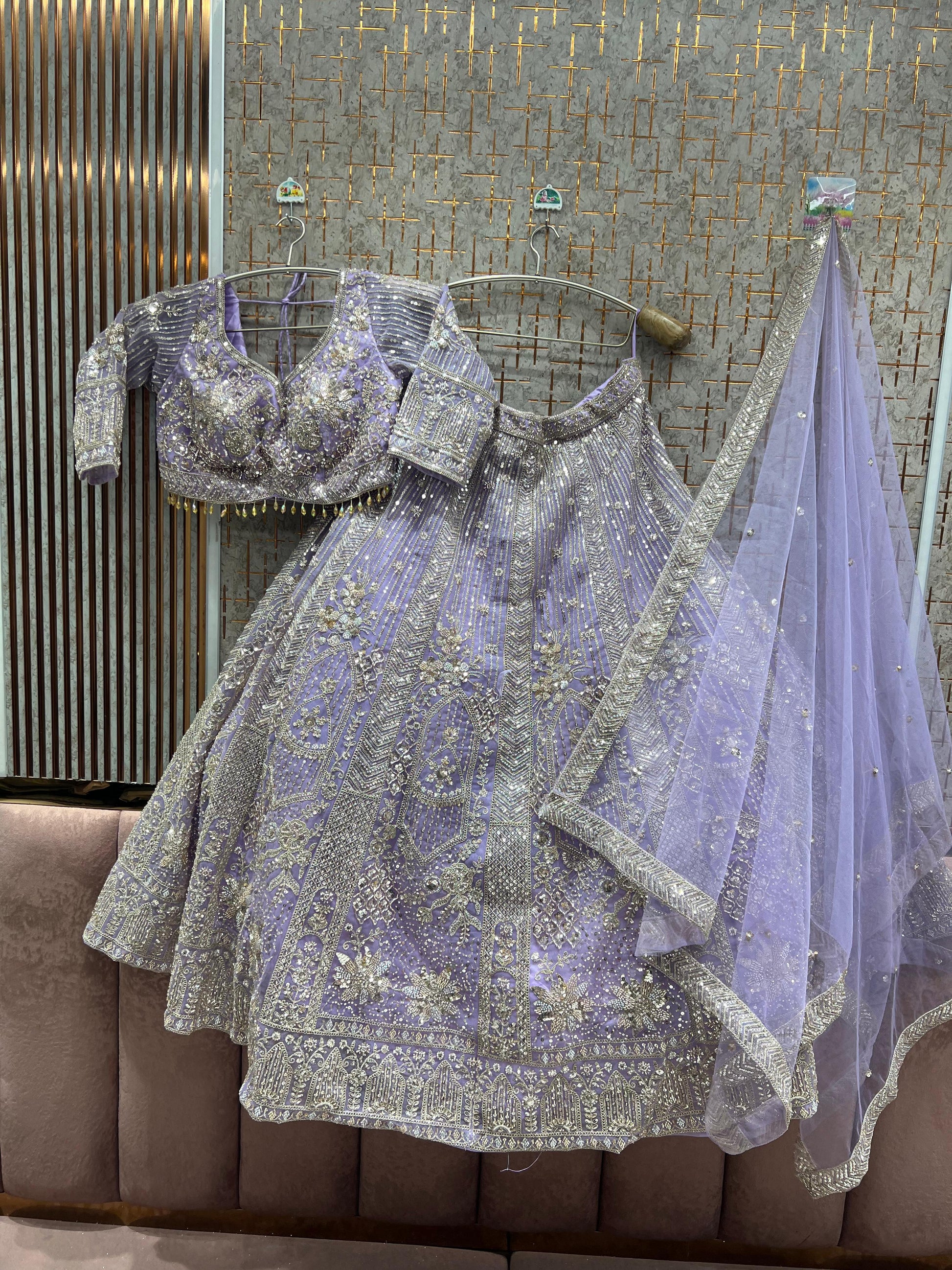 Fabulous Baby pink Ready to wear crop top Lehengan - Shopping World