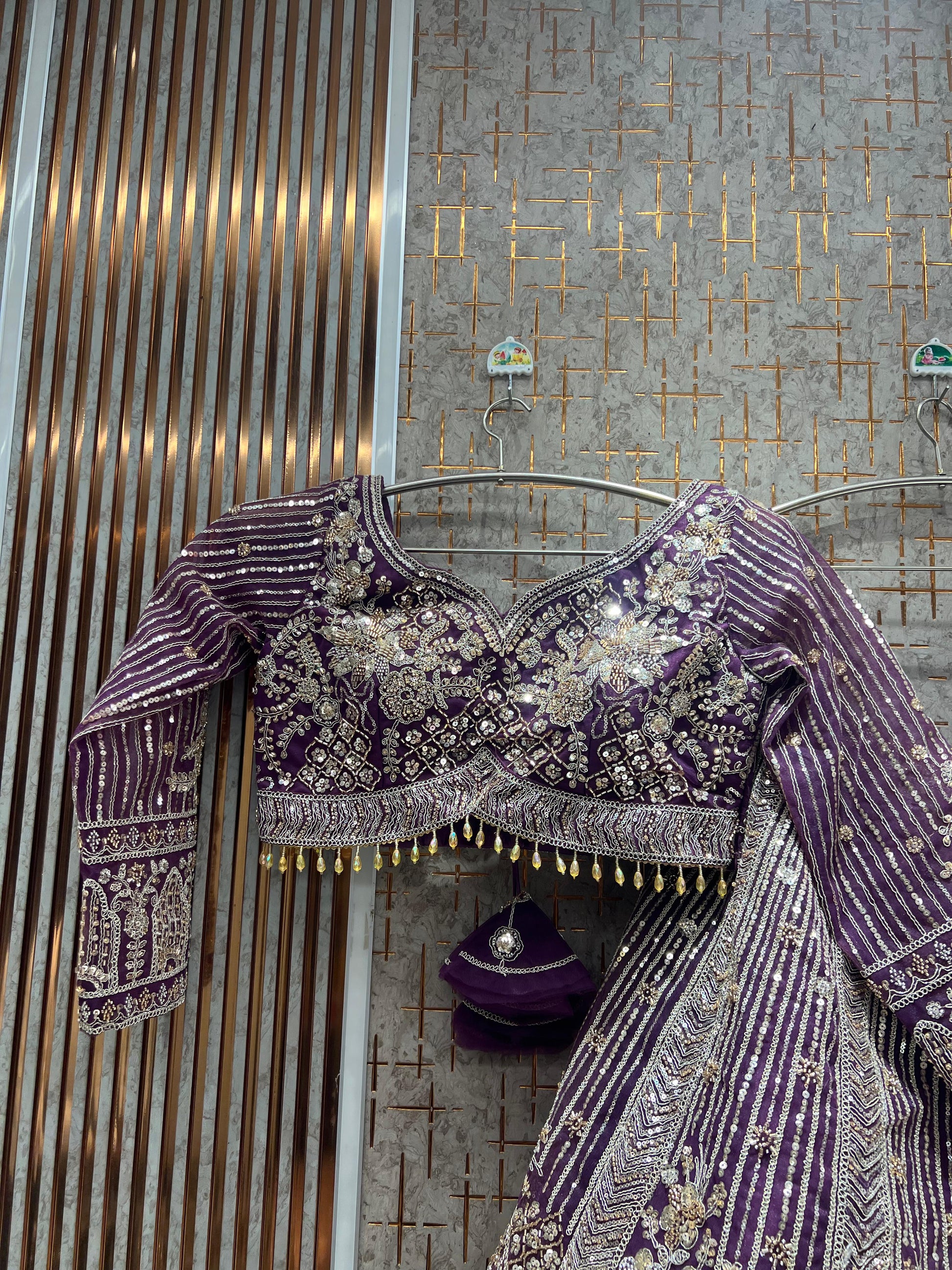 Fabulous Baby pink Ready to wear crop top Lehengan - Shopping World