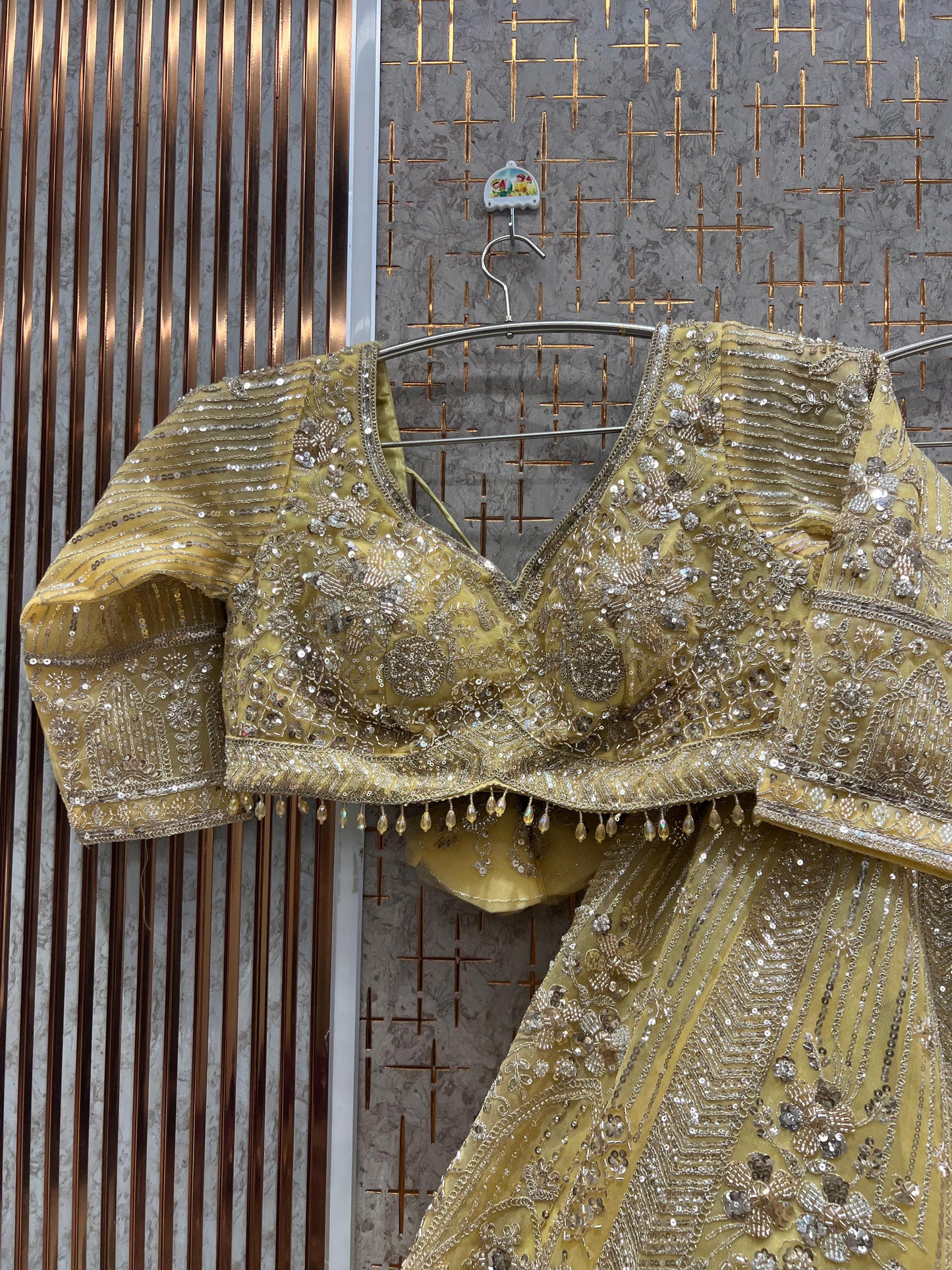 Fabulous Baby pink Ready to wear crop top Lehengan - Shopping World